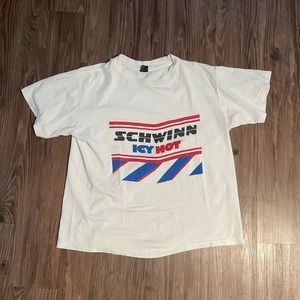 vintage 1980s tee schwinn Icy Hot